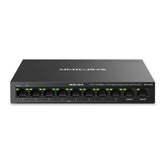 8-Port 10100 Mbps + 2-Port Gigabit Desktop Switch with 8-Port PoE+