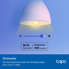 Tapo L530E - Smart Wi-Fi Light Bulb, Multicolor