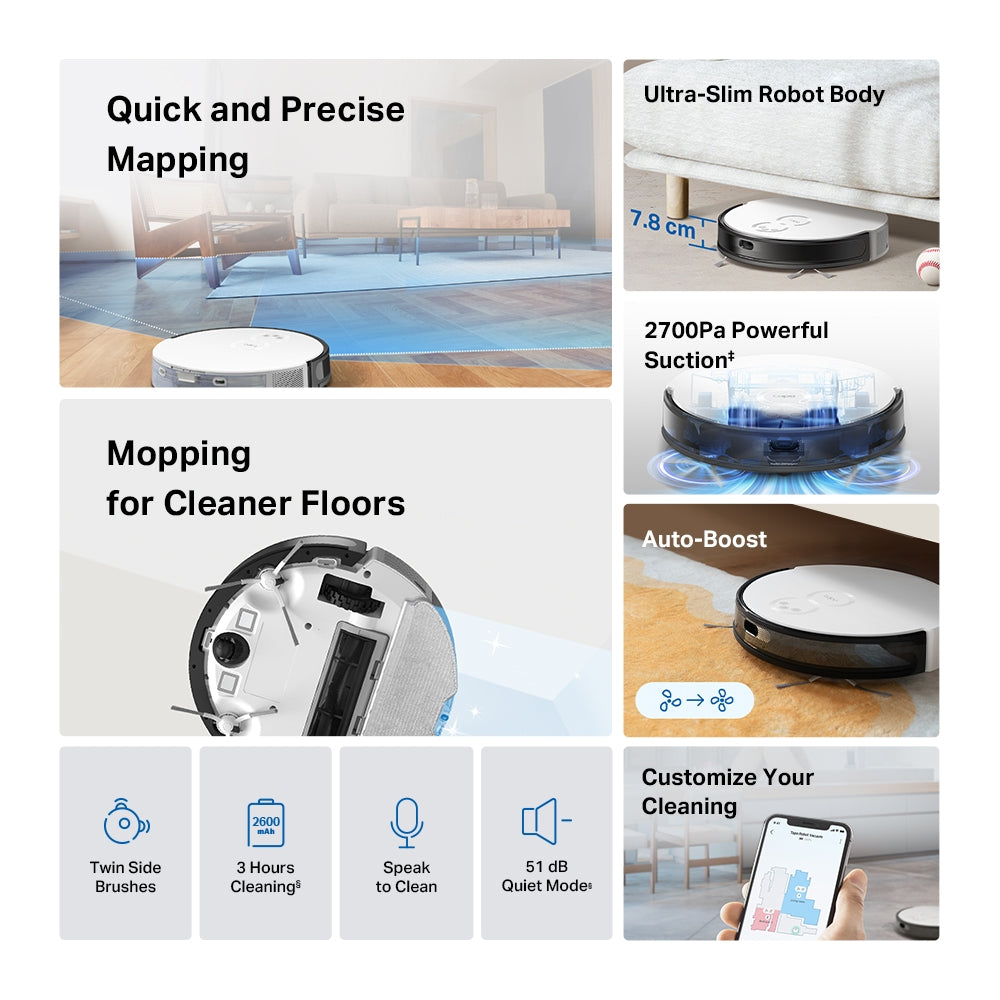 Tapo RV20 Mop - Robot Vacuum Cleaner