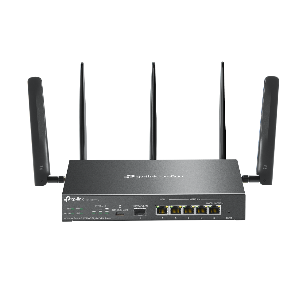 Omada 4G+ Cat6 AX3000 Gigabit VPN Router