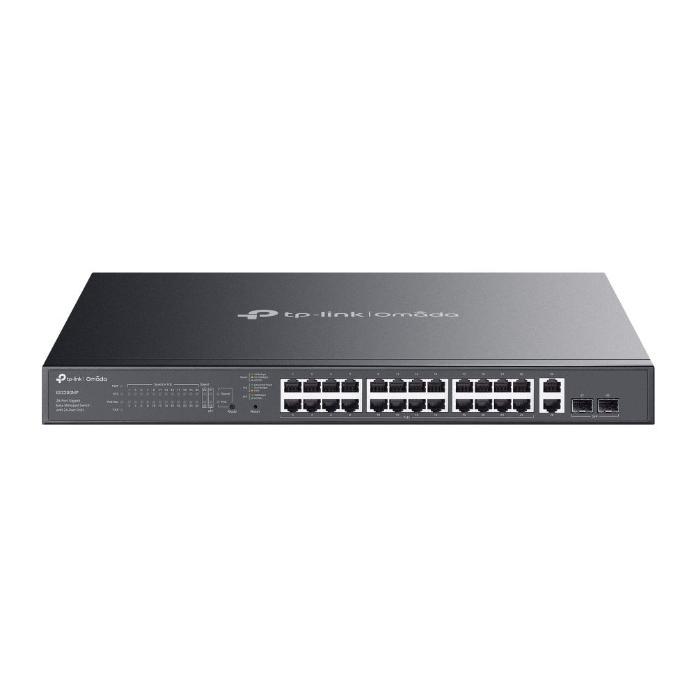 Omada 28-Port Gigabit Easy Managed Switch with 24-Port PoE+