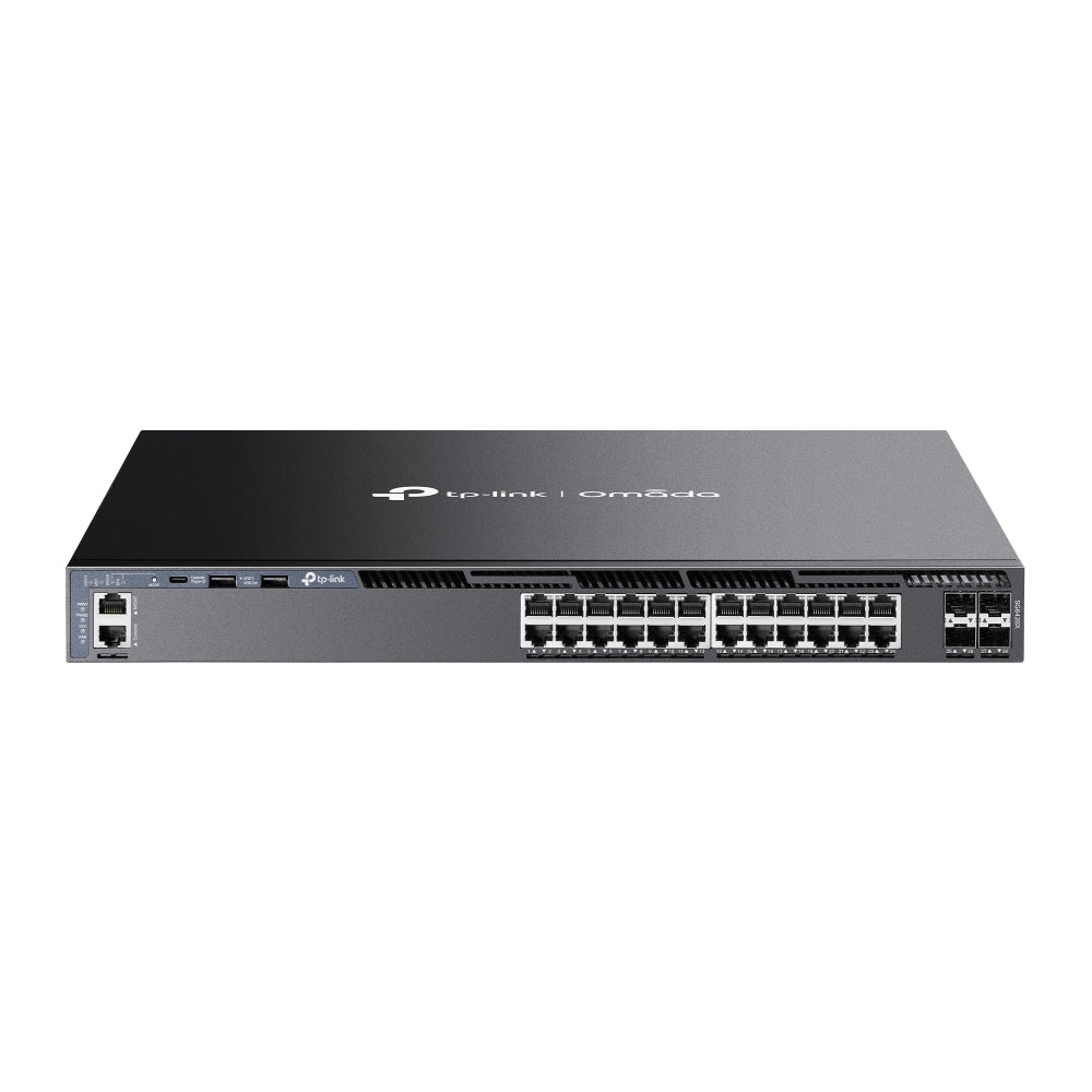 Omada 24-Port Gigabit Stackable L3 Managed Switch with 4 10G Slots