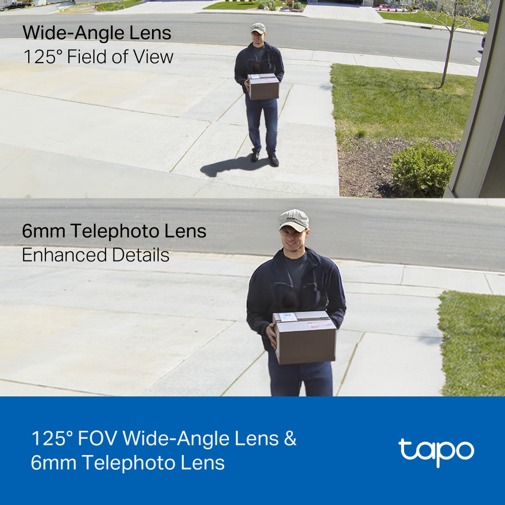 Tapo C246D - Indoor/Outdoor Dual Lens Pan/Tilt Security Camera