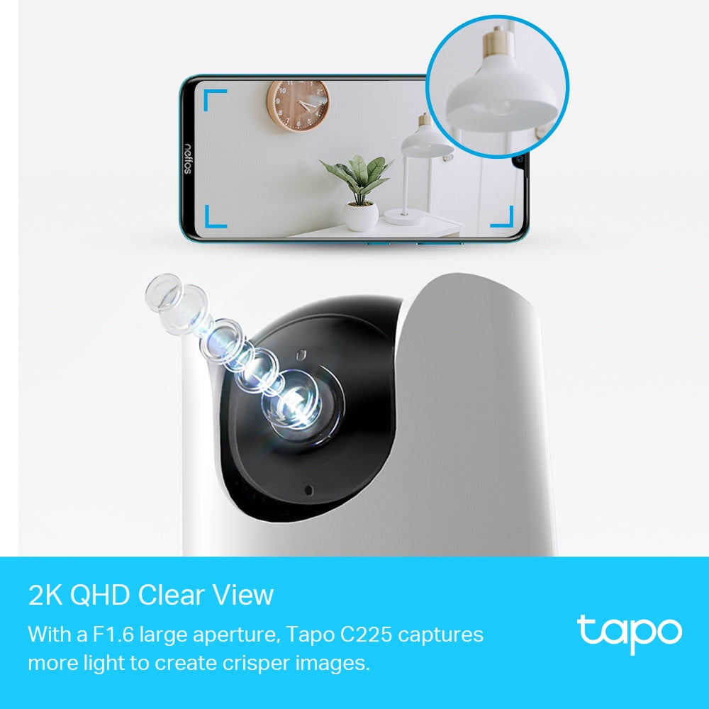 Tapo C225 - Tapo Pan/Tilt AI Home Security Wi-Fi Camera