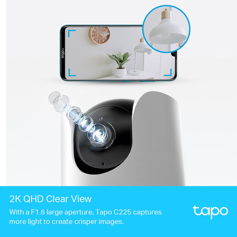 Tapo C225 - Tapo Pan/Tilt AI Home Security Wi-Fi Camera