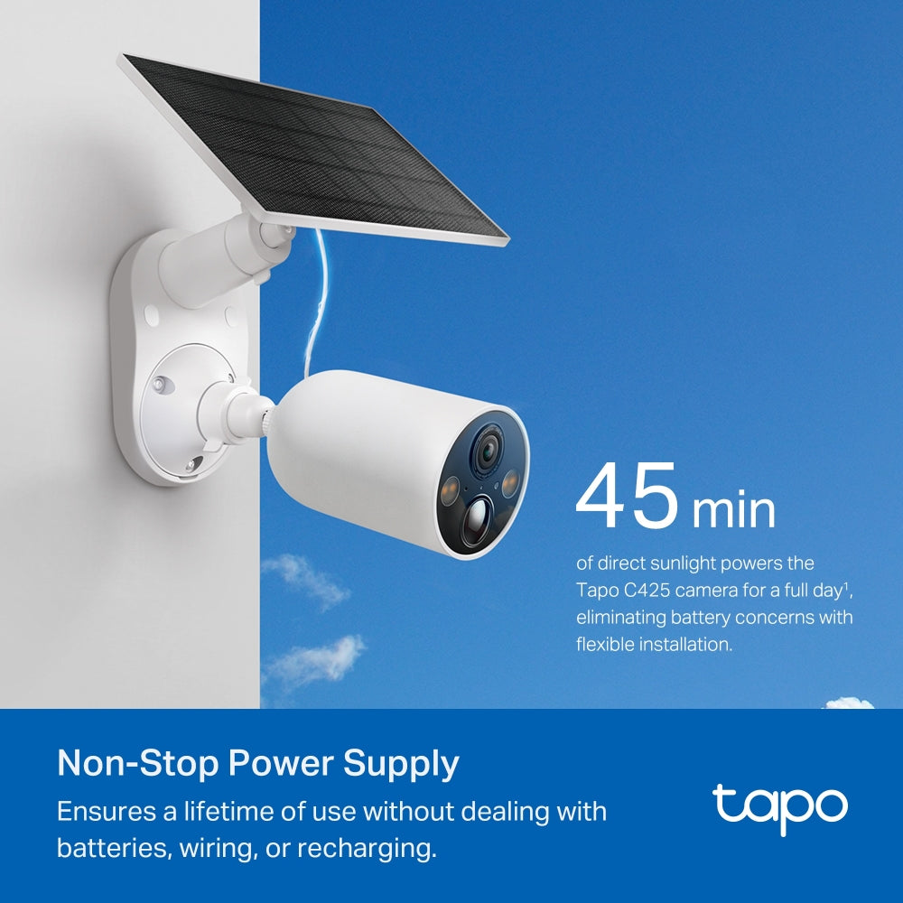 Tapo C425 KIT - Solar-Powered Security Camera Kit
