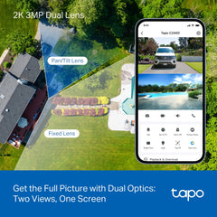 Tapo C246D - Indoor/Outdoor Dual Lens Pan/Tilt Security Camera