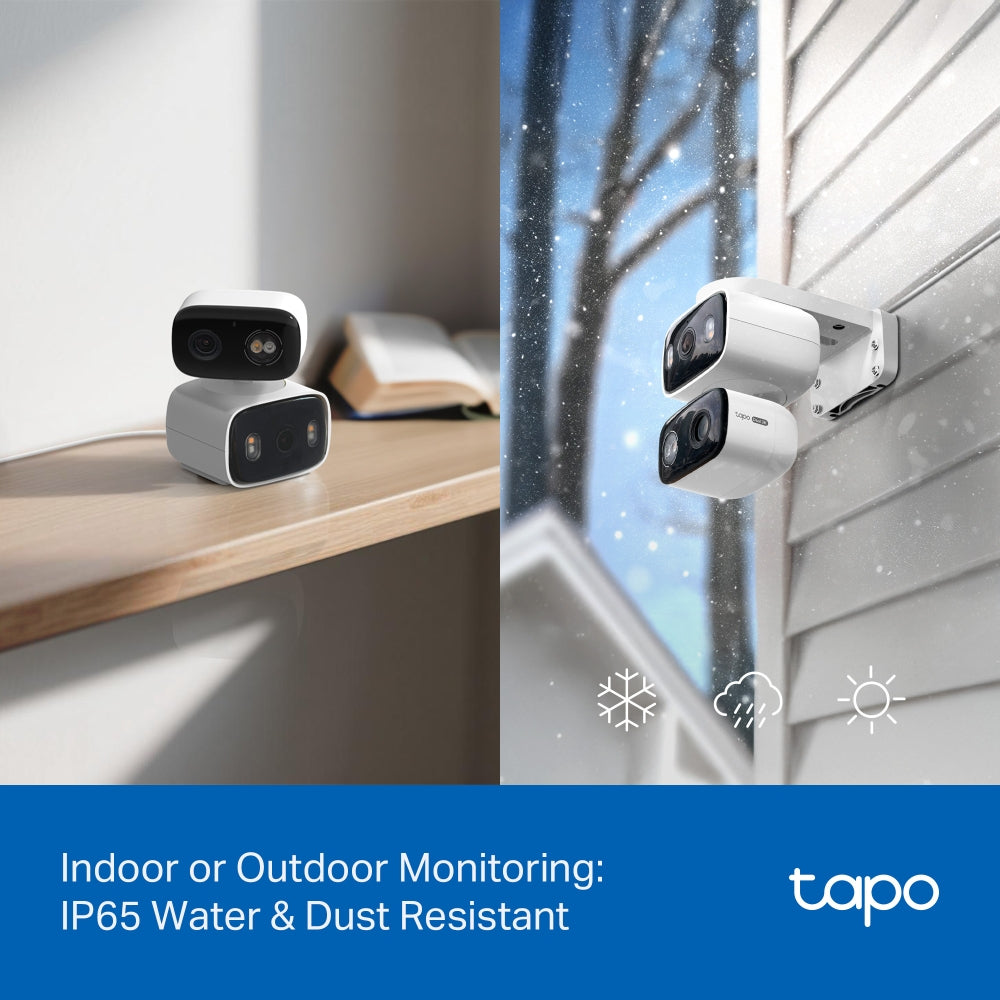 Tapo C246D - Indoor/Outdoor Dual Lens Pan/Tilt Security Camera
