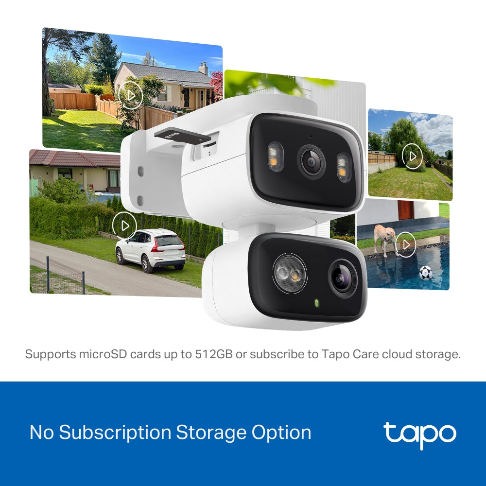 Tapo C246D - Indoor/Outdoor Dual Lens Pan/Tilt Security Camera
