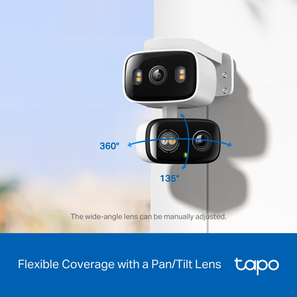 Tapo C246D - Indoor/Outdoor Dual Lens Pan/Tilt Security Camera