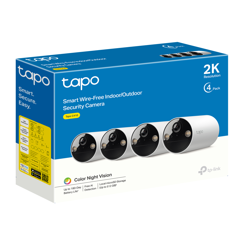 Tapo C410 - Smart Wire-Free Indoor/Outdoor Security Camera