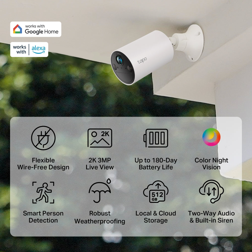 Tapo C410 - Smart Wire-Free Indoor/Outdoor Security Camera