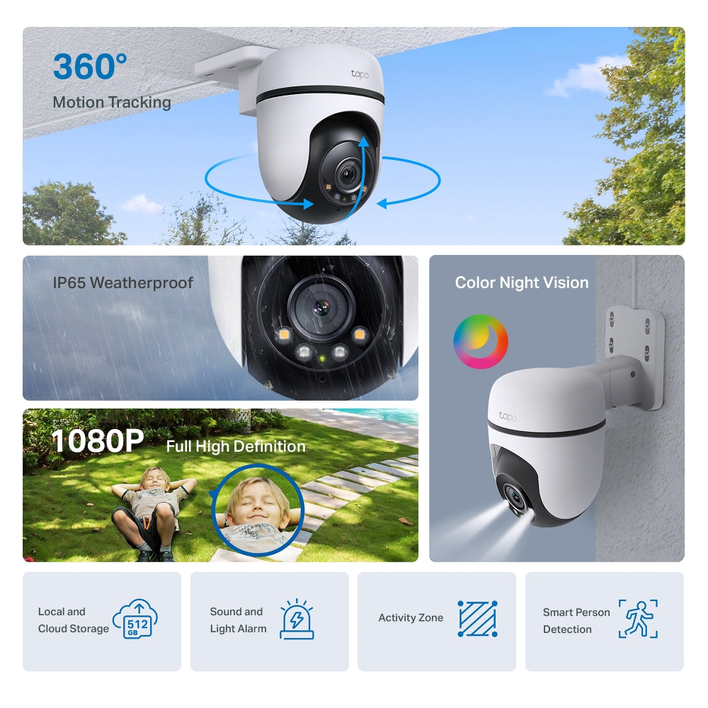 Tapo C500 - Outdoor Pan/Tilt Security Wi-Fi Camera