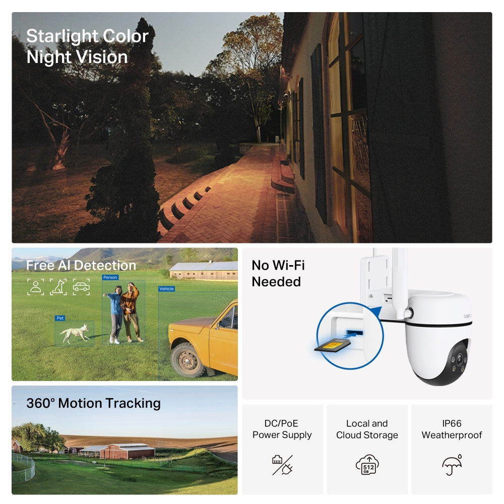 Tapo C501GW - Outdoor Pan/Tilt 4G LTE Camera