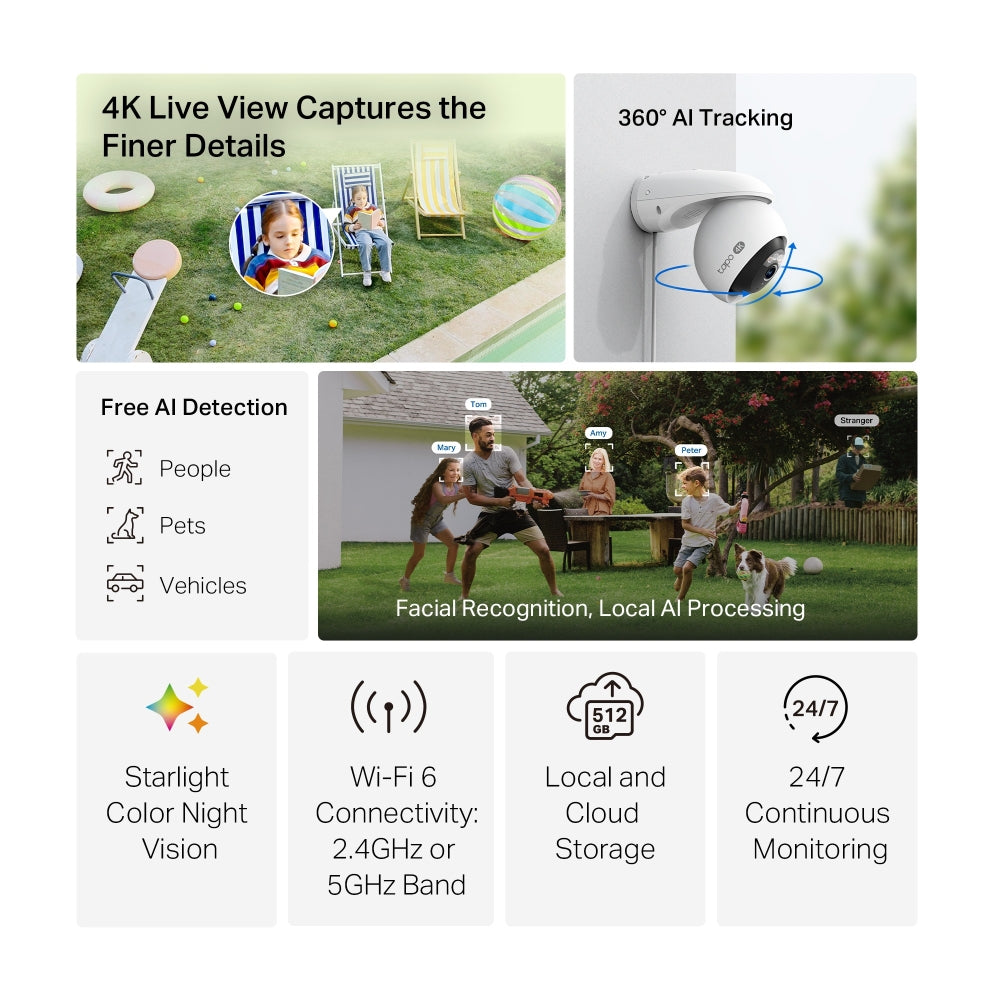 Tapo C560WS - Outdoor Pan/Tilt Security Wi-Fi Camera