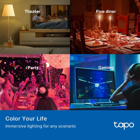 Tapo L530E - Smart Wi-Fi Light Bulb, Multicolor